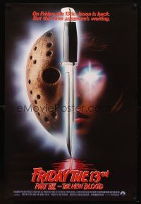 8s283 FRIDAY THE 13th PART VII int'l 1sh '88 New Blood, Jason is back, this time someone's waiting!
