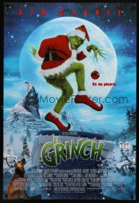 8s340 GRINCH Spanish/U.S. DS 1sh '00 Jim Carrey, Ron Howard, Dr. Seuss' classic Christmas story!