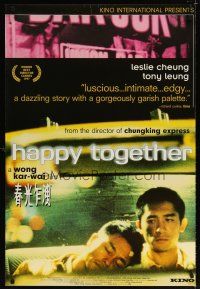 8s354 HAPPY TOGETHER 1sh '97 Hong Kong homosexuals travel to Argentina and break up!