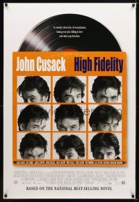 8s368 HIGH FIDELITY DS 1sh '00 John Cusack, great record album & sleeve design!