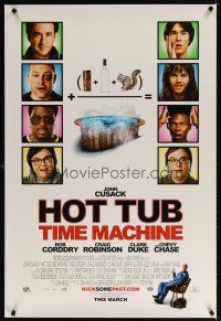 8s391 HOT TUB TIME MACHINE advance DS 1sh '10 John Cusack, Clark Duke, Craig Robinson, Chevy Chase!