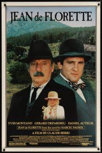 8s427 JEAN DE FLORETTE 1sh '86 Claude Berri, great image of Yves Montand & Gerard Depardieu!