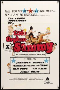 8s478 LITTLE ORPHAN SAMMY 1sh '77 Jennifer Welles, Andrea True, Kim Pope, Laing & Jamie Gillis!