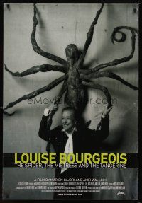 8s491 LOUISE BOURGEOIS: THE SPIDER, THE MISTRESS & THE TANGERINE 1sh '08 creepy spider image!