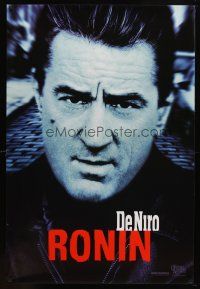 8s611 RONIN teaser 1sh '98 Jean Reno, cool close-up of Robert De Niro!