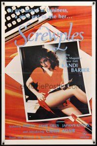 8s637 SCREWPLES 1sh '79 sexy covergirl Kandi Barber, Jamie Gillis, Serena!