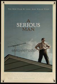 8s648 SERIOUS MAN DS 1sh '09 Coen Brothers directed, Michael Stuhlbarg on roof!