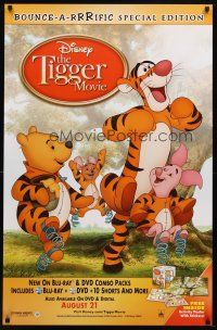 8s782 TIGGER MOVIE video 1sh '00 Winnie the Pooh, Piglet, Roo, Rabbit & Eeyore too!