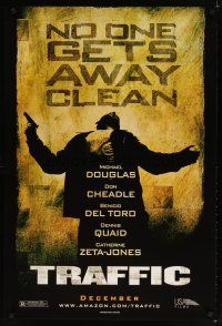 8s793 TRAFFIC teaser 1sh '00 directed by Steven Soderbergh, Benicio Del Toro, drug smuggling!