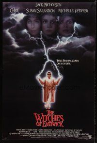 8s843 WITCHES OF EASTWICK int'l 1sh '87 Jack Nicholson, Cher, Susan Sarandon, Michelle Pfeiffer!