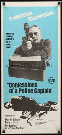 8t464 CONFESSIONS OF A POLICE CAPTAIN Aust daybill '71 Damiano Damiani, professional, unscrupulous