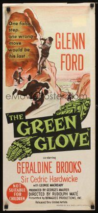 8t556 GREEN GLOVE Aust daybill '52 Glenn Ford can only lose once in this deadly game!