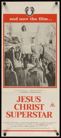 8t606 JESUS CHRIST SUPERSTAR Aust daybill '73 Ted Neeley, Andrew Lloyd Webber religious musical