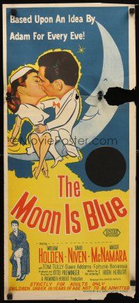 8t685 MOON IS BLUE Aust daybill '53 William Holden, McNamara is a virgin, directed by Preminger!
