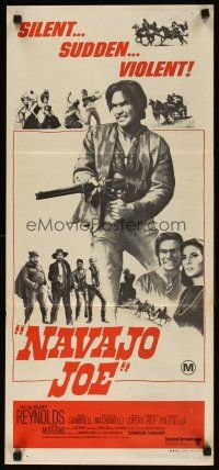 8t700 NAVAJO JOE Aust daybill 1970s Sergio Corbucci, Burt Reynolds as Native American Indian!