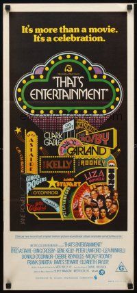 8t863 THAT'S ENTERTAINMENT Aust daybill '74 classic MGM Hollywood scenes, it's a celebration!