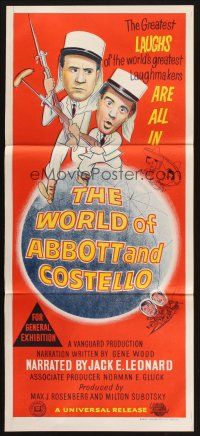 8t988 WORLD OF ABBOTT & COSTELLO Aust daybill '65 Bud & Lou are the greatest laughmakers!
