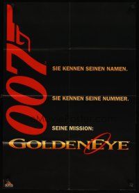 8t251 GOLDENEYE video German '95 cool James Bond 007 logo!