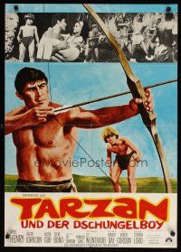 8t286 TARZAN & THE JUNGLE BOY German '68 could Mike Henry find Steve Bond in the wild jungle?
