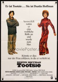 8t289 TOOTSIE German '83 cross-dressing Dustin Hoffman as himself & in drag!