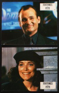 8t042 SCROOGED 12 French LCs '88 great images of Bill Murray, Karen Allen, Carol Kane!