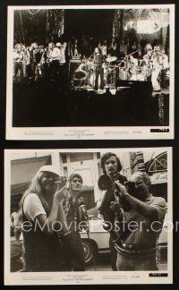8w487 MAD DOGS & ENGLISHMEN 2 8x10 stills '71 Joe Cocker on stage + cameras behind the scenes!