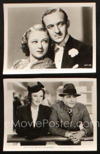 8w497 WE HAVE OUR MOMENTS 2 8x10 stills '37 great images of David Niven, James Dunn, Sally Eilers!