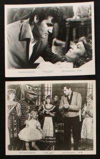 8w175 DOUBLE TROUBLE 8 8x10 stills '67 images of rockin' Elvis Presley singing and dancing!