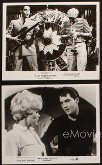 8w381 EASY COME, EASY GO 4 TV 8x10 stills '67 Elvis Presley on stage playing bass guitar!