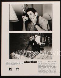 8w382 ELECTION 4 8x10 stills '99 Matthew Broderick, Reese Witherspoon, Alexander Payne candid!