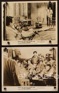 8w387 GUNS OF NAVARONE 4 8x10 stills '61 Gregory Peck, Anthony Quinn, World War II classic!