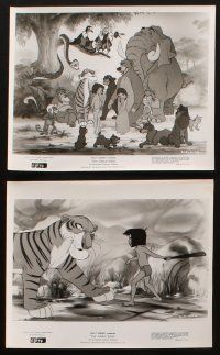 8w248 JUNGLE BOOK 7 8x10 stills '67 Disney, great cartoon images of Mowgli & his friends!