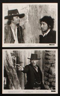 8w259 PAT GARRETT & BILLY THE KID 7 8x10 stills '73 Bob Dylan, Coburn, Kristofferson, Peckinpah