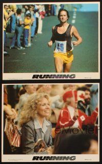 8w952 RUNNING 4 8x10 mini LCs '79 Michael Douglas, Susan Anspach, Olympic marathon runners!