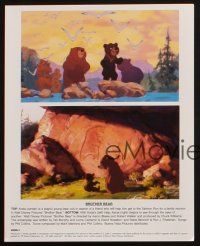 8w910 BROTHER BEAR 4 color 8x10 stills '03 Disney animated animal cartoon, Phil Collins, Tina Turner