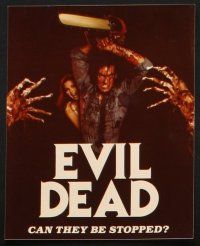 8w920 EVIL DEAD 4 color 8x10 stills '82 Sam Raimi & Bruce Campbell candid + zombies & poster art!