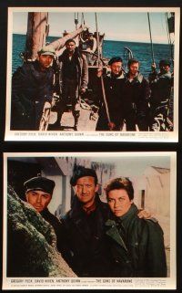 8w518 GUNS OF NAVARONE 11 color 8x10 stills '61 Gregory Peck, David Niven, Anthony Quinn, classic!