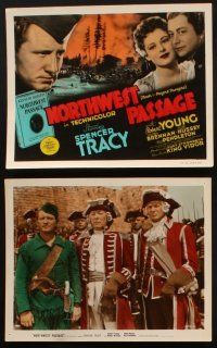 8w534 NORTHWEST PASSAGE 10 color 8x10 stills '40 Spencer Tracy, Robert Young, Ruth Hussey, Brennan!