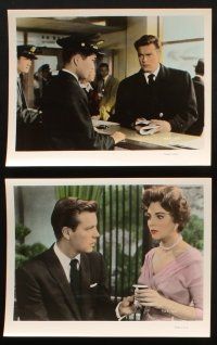 8w538 STOPOVER TOKYO 10 color 8x10 stills '57 cool images of sexy young Joan Collins, Robert Wagner
