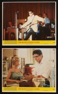 8w575 BUDDY HOLLY STORY 8 8x10 mini LCs '78 Gary Busey, Don Stroud, rock & roll biography!