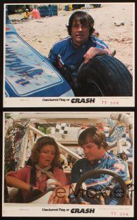 8w913 CHECKERED FLAG OR CRASH 4 8x10 mini LCs '77 off-road racing, Joe Don Baker, Susan Sarandon!