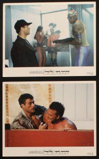 8w596 DOUBLE TEAM 8 8x10 mini LCs '97 Jean-Claude Van Damme & Dennis Rodman, martial arts action!