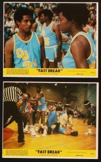 8w604 FAST BREAK 8 8x10 mini LCs '79 basketball, Gabe Kaplan's having a ball, Harold Sylvester!