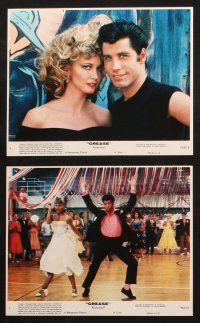 8w622 GREASE 8 8x10 mini LCs '78 John Travolta & Olivia Newton-John in a most classic musical!