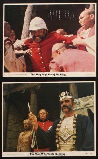 8w651 MAN WHO WOULD BE KING 8 8x10 mini LCs '75 Sean Connery, Michael Caine, directed by John Huston