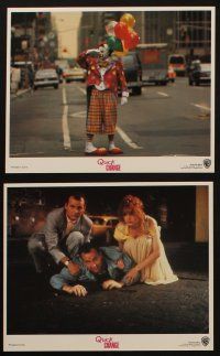 8w826 QUICK CHANGE 7 8x10 mini LCs '90 Geena Davis, Randy Quaid, Bill Murray as sad clown!