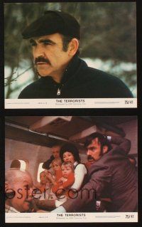 8w773 TERRORISTS 8 8x10 mini LCs '75 Sean Connery, Ian McShane, Isabel Dean, airplane hijacking!