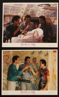 8w777 THREE MEN & A BABY 8 8x10 mini LCs '87 Tom Selleck, Ted Danson, Steve Guttenberg