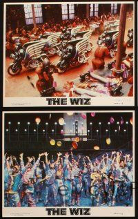 8w967 WIZ 4 8x10 mini LCs '78 wild images from musical Wizard of Oz adaptation!