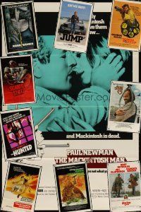 8x003 LOT OF 80 FOLDED ONE-SHEETS '65 - '87 great images & artwork from a variety of movies!